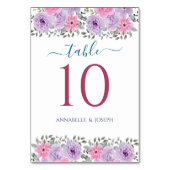 watercolors Florals Modern Botanical Wedding Kaart (Voorkant)