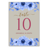 watercolors Florals Modern Botanical Wedding Kaart (Achterkant)