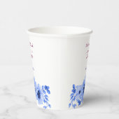 watercolors Florals Modern Botanical Wedding Papieren Bekers (Rechts)