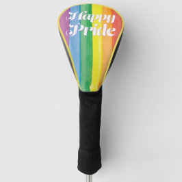 Watercolors Happy Pride Regenboog Golfheadcover