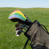 Watercolors Happy Pride Regenboog Golfheadcover (Insitu)