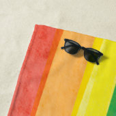 Watercolors Happy Pride Regenboog Strandlaken (In situ)
