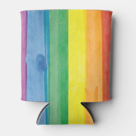 Watercolors Pride Regenboog Blikjeskoeler