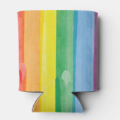 Watercolors Pride Regenboog Blikjeskoeler (Achterkant)