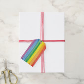 Watercolors Pride Regenboog Cadeaulabel (Met Touw)