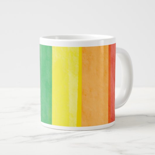 Watercolors Pride Regenboog Grote Koffiekop (Voorkant rechts)