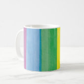 Watercolors Pride Regenboog Koffiemok (Voorkant links)