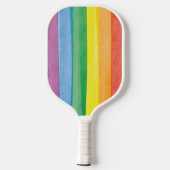 Watercolors Pride Regenboog Pickleball Paddle (Achterkant)