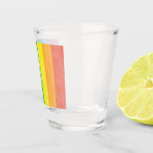 Watercolors Pride Regenboog Shot Glas (Rechts)