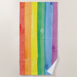 Watercolors Pride Regenboog Strandlaken