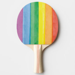 Watercolors Pride Regenboog Tafeltennisbatje