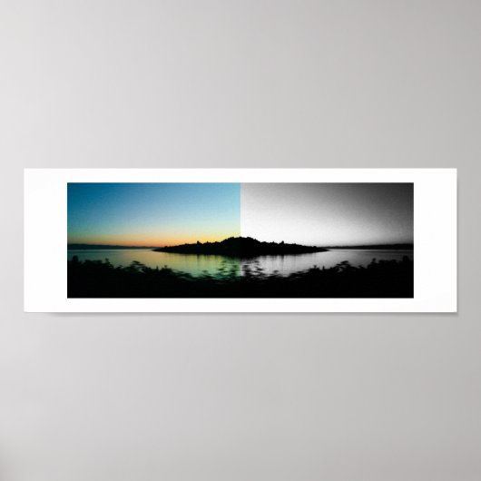 Watercolors Reflectie Fotografie Poster (Voorkant)