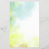 Watercolorsalon Service Menu Flyer (Achterkant)