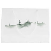 Watercolorschilderijen van winterlandschappen groot cadeauzakje (Achterkant)