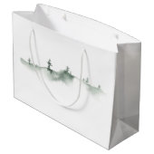 Watercolorschilderijen van winterlandschappen groot cadeauzakje (Achterkant Gekanteld)