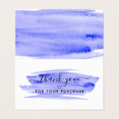 Watercolorscript, Logo/Afbeelding Bedankkaart Visitekaartje (Buitenkant ongevouwen)