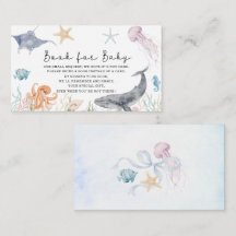 WatercolorSea tot ziens baby shower boeken voor ba