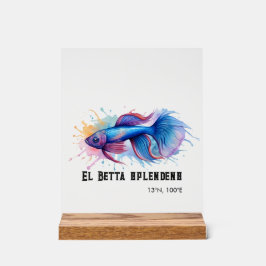 Watercolorserie: Betta Vis Acryl Bord