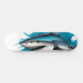 Watercolorserie: Haai Persoonlijk Skateboard (Horizontaal)
