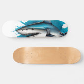 Watercolorserie: Haai Persoonlijk Skateboard (Horizontaal)