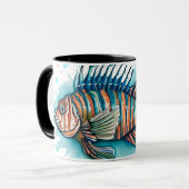 Watercolorserie: Lionfish Mok (Voorkant links)
