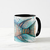 Watercolorserie: Lionfish Mok (Voorkant rechts)