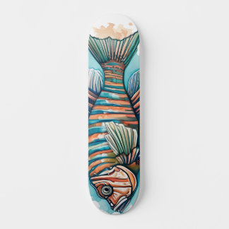 Watercolorserie: Lionfish Persoonlijk Skateboard