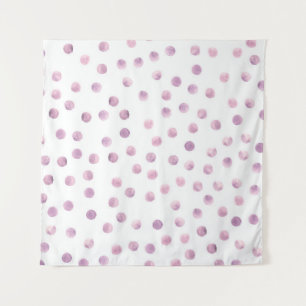 Watercolorstippen, roze geometrische achtergrond. wandkleed