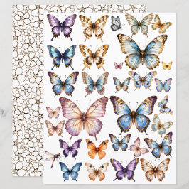 WatercolorVlinder set voor fussy cut