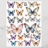 WatercolorVlinder set voor fussy cut (Voorkant)