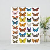WatercolorVlinder set voor fussy cut (Staand voorkant)