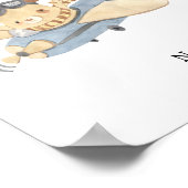 Watercolour Airplane Name Poster (Hoek)