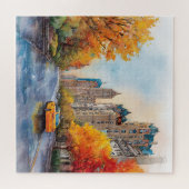 Watercolour Autumn in New York Legpuzzel (Horizontaal)