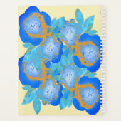 Watercolour Blauwe Gouden Rozen Wekelijks Planner (Achterkant)