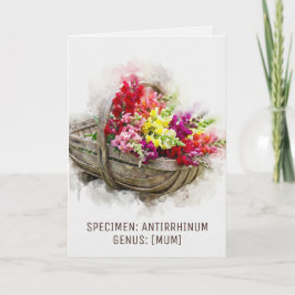 Watercolour Blooms | Snapdragon Witty Moederdag Feestdagen Kaart