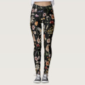 Watercolour Boho Floral  Leggings (Voorkant)