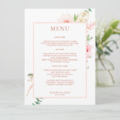 Watercolour Botanical Spring Menu (Staand voorkant)