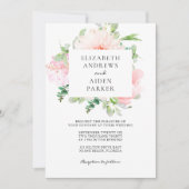 Watercolour Botanical Spring Wedding Collection Kaart (Voorkant)