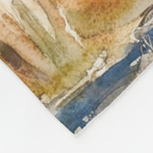 Watercolour Cowboy in Desert Fleece Deken (Hoek)