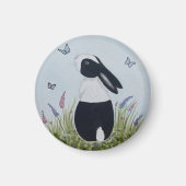 Watercolour Dutch Bunny Rabbit Magneet (Voorkant)