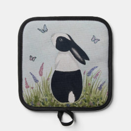 Watercolour Dutch Bunny Rabbit Pannenlap