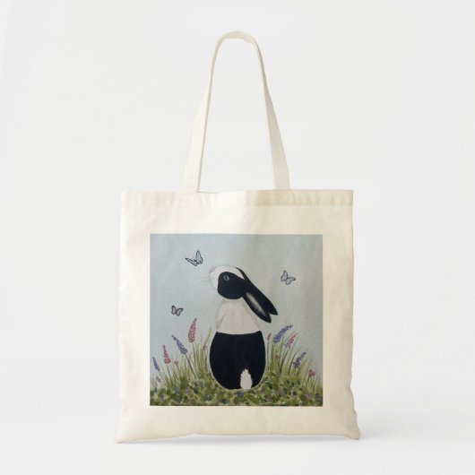 Watercolour Dutch Bunny Rabbit Tote Bag (Voorkant)