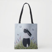 Watercolour Dutch Bunny Rabbit Tote Bag (Voorkant)