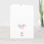 watercolour elegant christmas Folded Greeting Card Kaart (Achterkant)