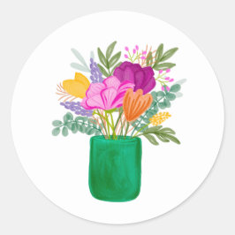 Watercolour Floral Bouquet Sticker