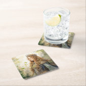 Watercolour Forest Princess Kartonnen Onderzetters (Insitu)