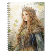 Watercolour Forest Princess Notitieboek (Voorkant)