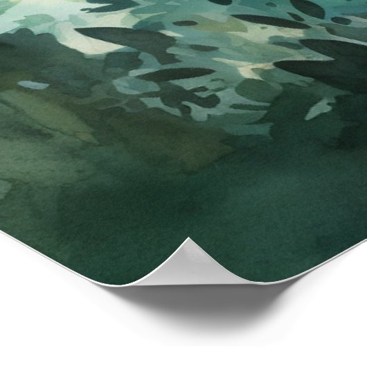 Watercolour Forest Princess Poster (Hoek)