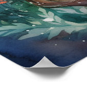 Watercolour Forest Princess Poster (Hoek)