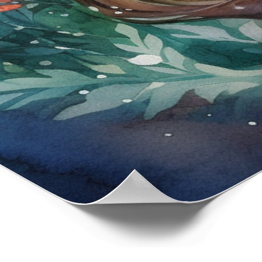 Watercolour Forest Princess Poster (Hoek)